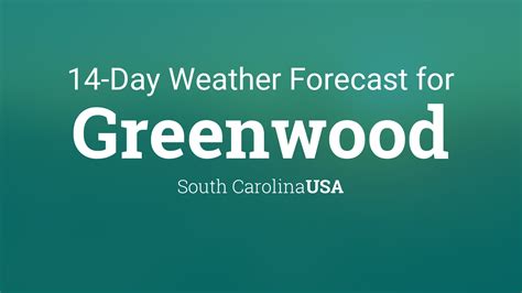 Greenwood, SC Weather Forecast 